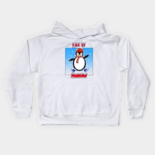 Let It Snow Christmas Penguin Funny Art Kids Hoodie